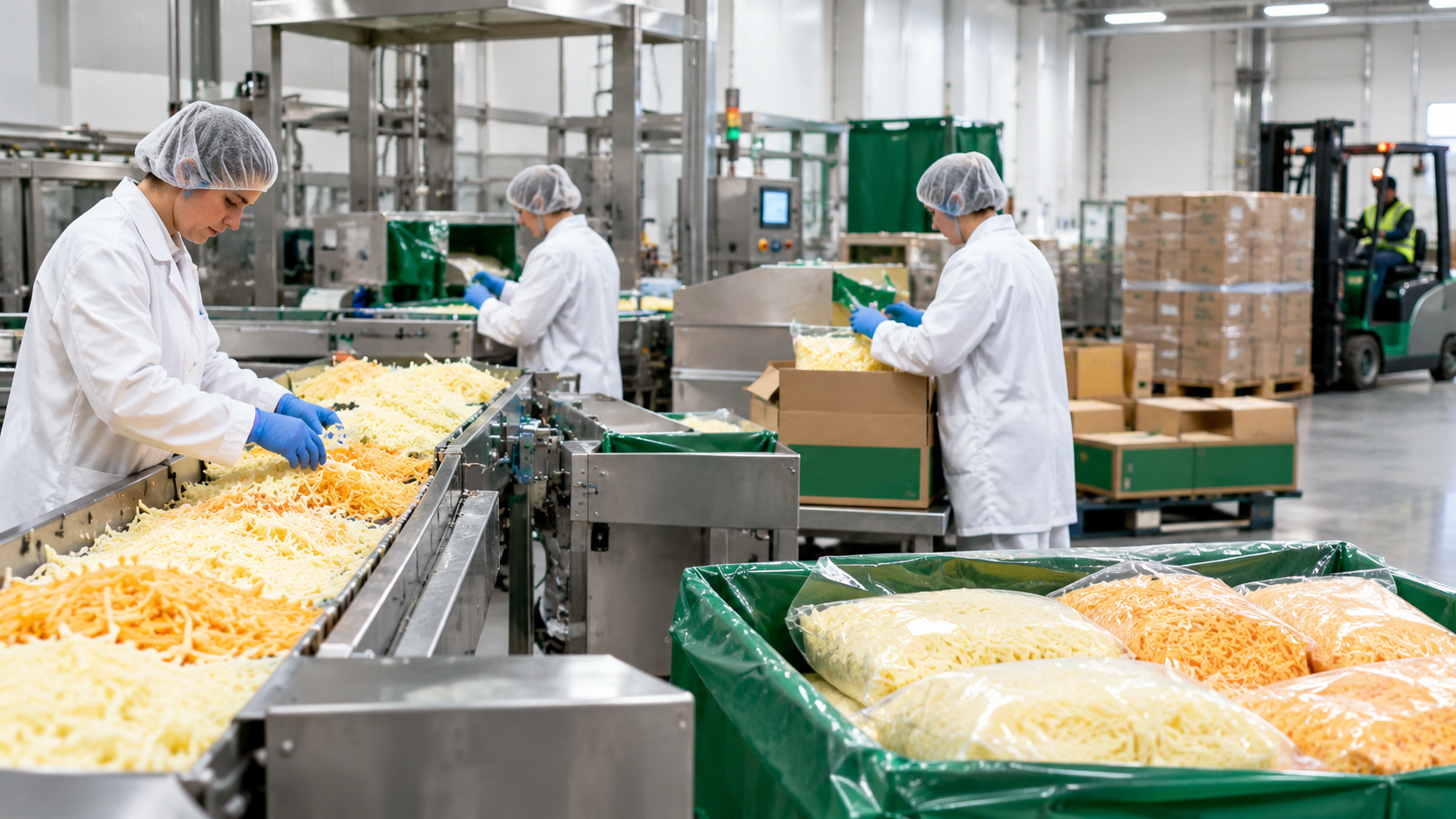 Cheese Packaging Line in Action