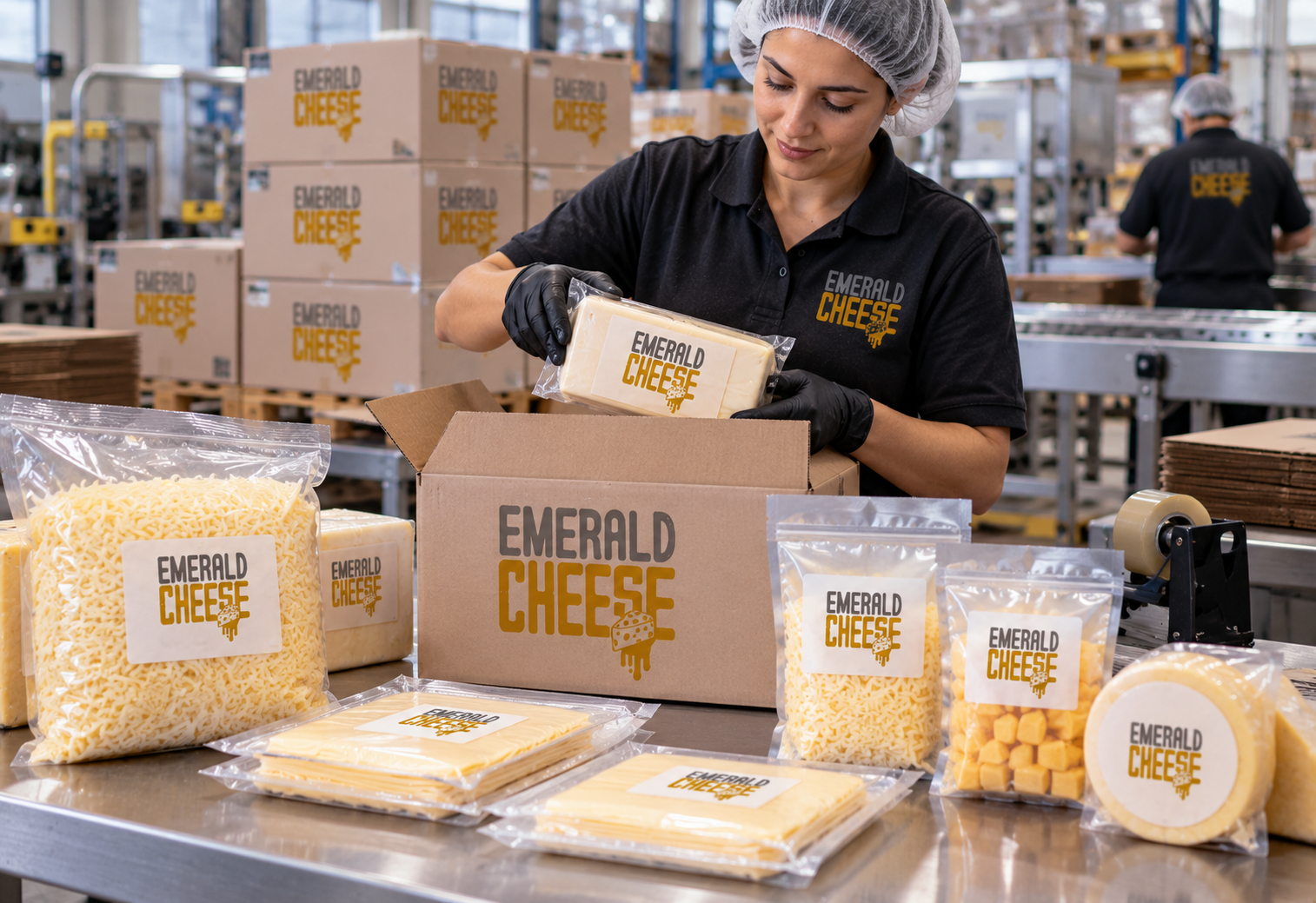 Emerald Cheese Packing Showcase